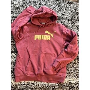 Youth Maroon PUMA Hooded Sweatshirt Size L